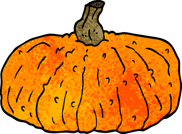 Bir insan tarafından çizilmiş karalama balkabağı.