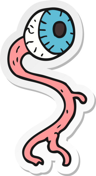 Bir insan tarafından çizilmiş iğrenç bir çizgi filmin çıkartması.