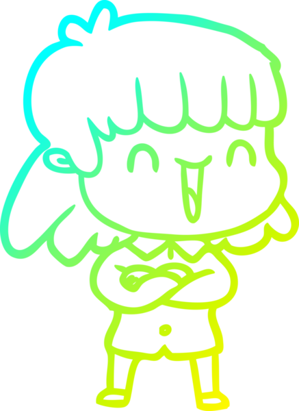 Bir insan tarafından çizilmiş bir karikatür kadın çizimi.