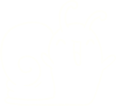 Bir insan tarafından çizilmiş şirin Salyangoz Tebeşiri