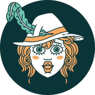 Bir insan tarafından çizilmiş insan ozan karakteri simgesi