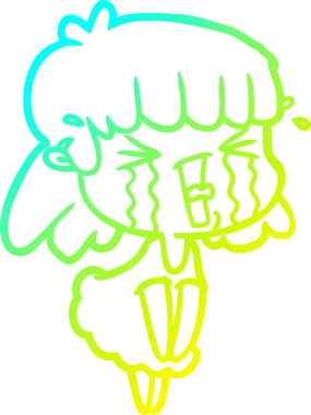 Bir insan tarafından çizilmiş bir karikatür kadın çizimi.