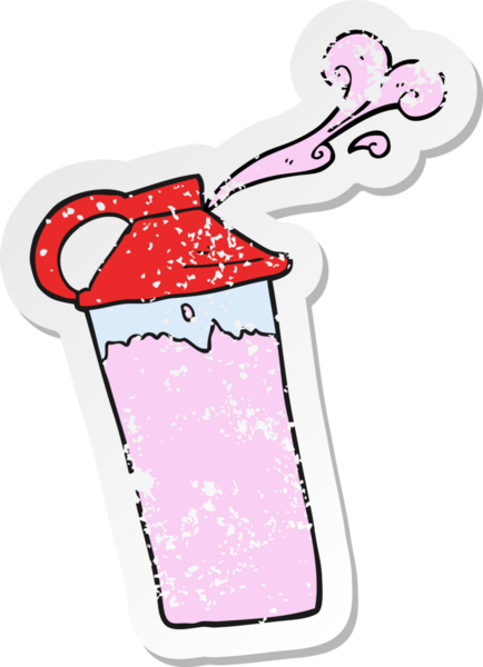 Bir insan tarafından çizilmiş protein karışımının gerilimli retro yapıştırması