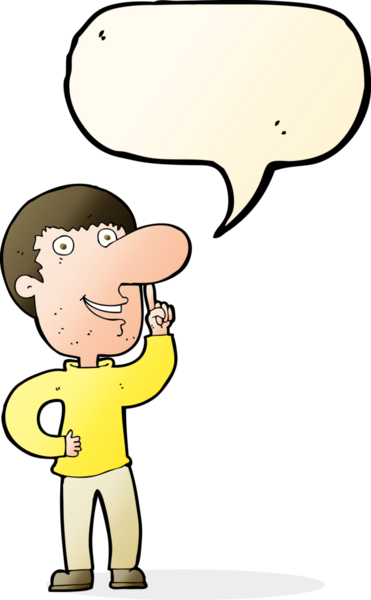 Bir insan tarafından çizilmiş konuşma baloncuğu fikri olan bir çizgi film adamı.