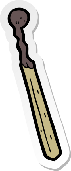 Bir insan tarafından çizilmiş bir kibrit kutusunun çıkartması.