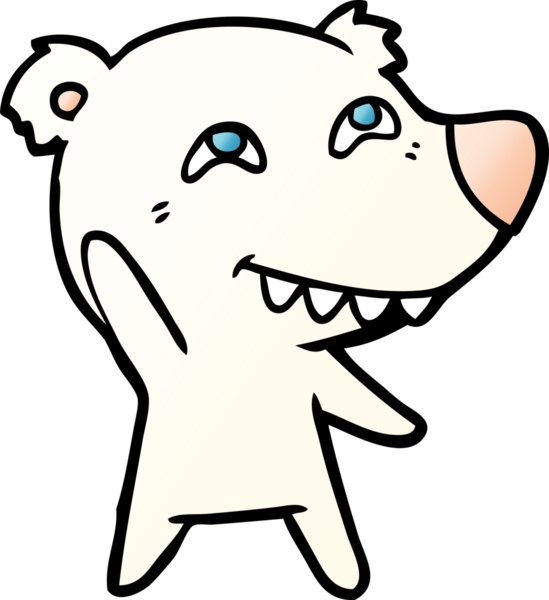 Bir insan tarafından çizilmiş kutup ayısı çizimi.