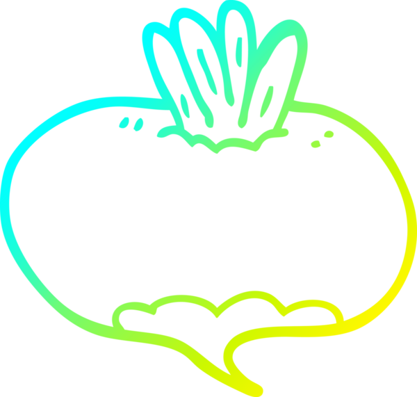 Bir insan tarafından çizilmiş şalgam karikatürü.