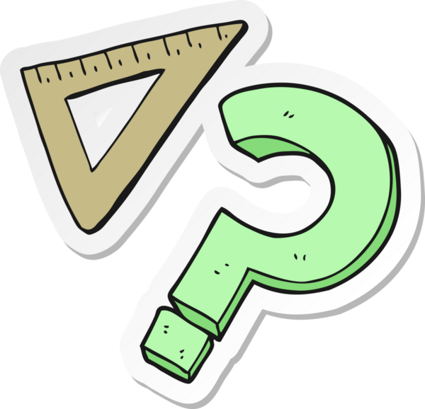 Bir insan tarafından çizilmiş bir karenin çıkartması.