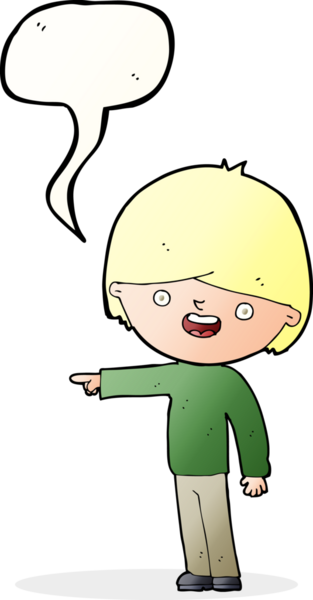 Bir insan tarafından çizilmiş bir konuşma balonuyla işaret eden çizgi film adamı.