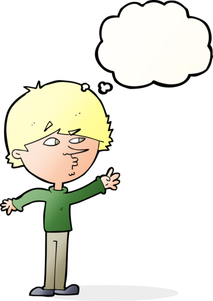 Bir insan tarafından çizilen düşünce baloncuğuyla uzanan endişeli bir adam.