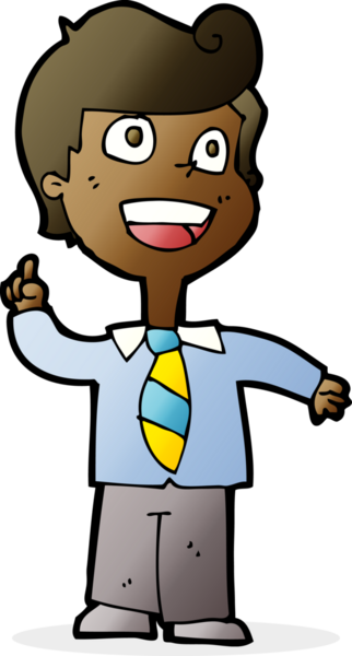 bir insan tarafından çizilmiş bir karikatür okulu çocuğu.