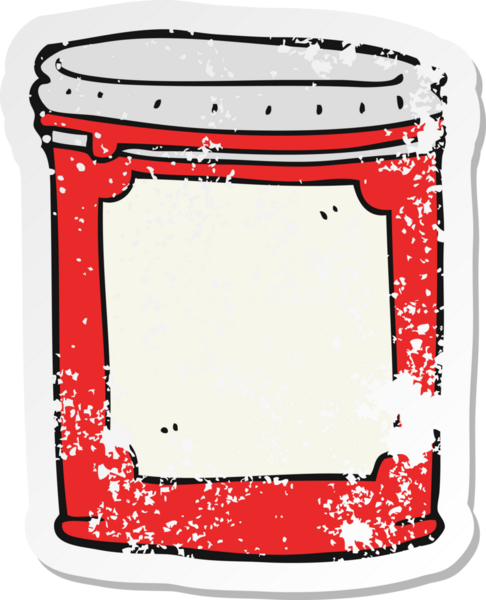 İnsan tarafından çizilmiş bir karikatürün gerilimli çıkartması.