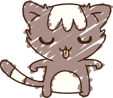 Bir insan tarafından çizilen Kedi Tebeşiri