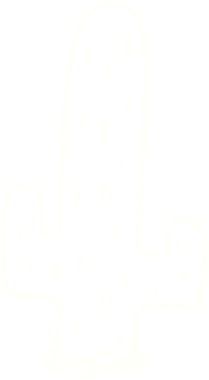 Bir insan tarafından çizilen Kaktüs Tebeşiri