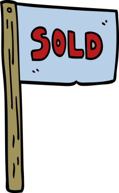 Bir insan tarafından çizilmiş karikatür satıldı.