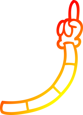 Bir insan tarafından çizilen çizgi filmin sıcak gradyan çizimleri.