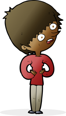 Bir insan tarafından çizilmiş bir karikatür.