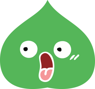 Bir insan tarafından çizilmiş dışavurumsal yaprağın düz renk retro karikatürü