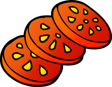 Bir insan tarafından çizilmiş karalanmış domates.