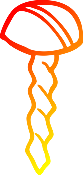 Bir insan tarafından çizilmiş eski bir karikatürün sıcak çizgi çizimi.