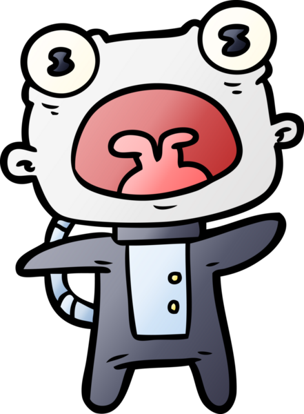 Bir insan tarafından çizilmiş garip uzaylı çizgi filmi.