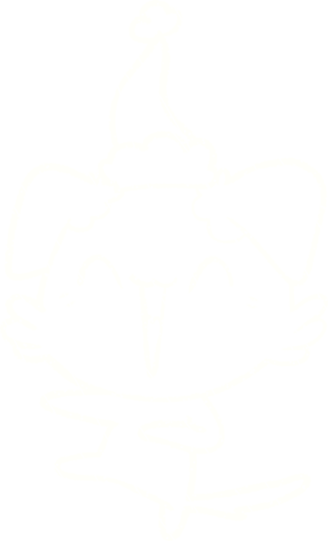 Bir insan tarafından çizilen Noel Köpeği Tebeşiri