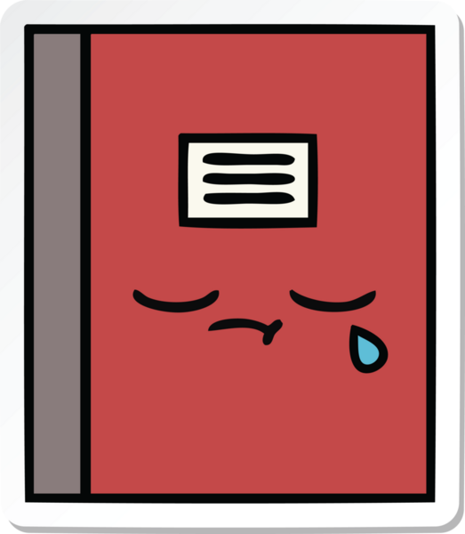 Bir insan tarafından çizilmiş şirin bir çizgi roman çıkartması.