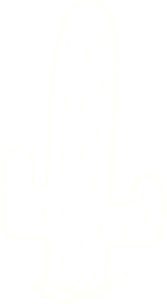 Bir insan tarafından çizilen Kaktüs Tebeşiri