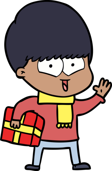 Bir insan tarafından çizilmiş mutlu çocuk çizgi filmi.