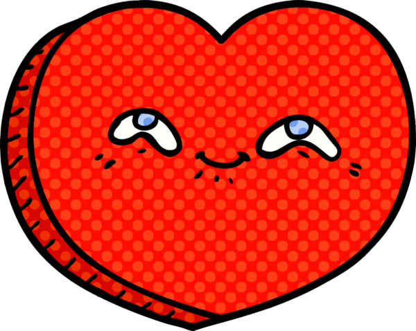 Bir insan tarafından çizilmiş aşk dolu bir kalp.