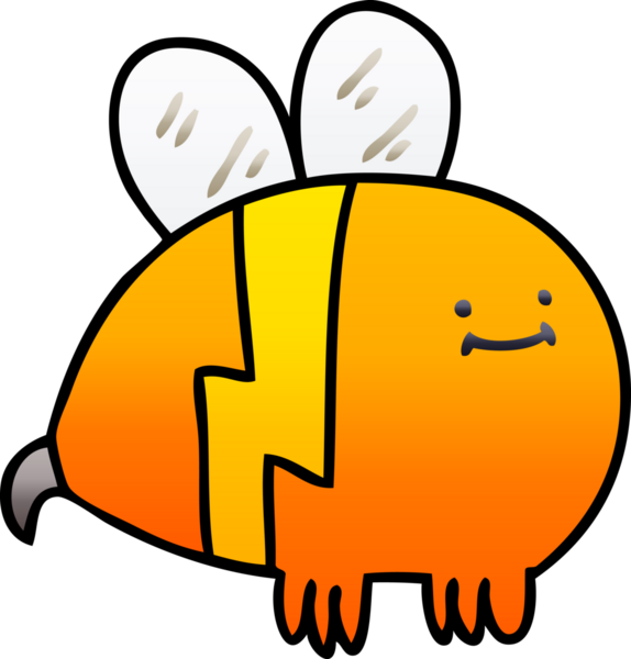 bir insan tarafından çizilmiş gölgeli yaban arısı.