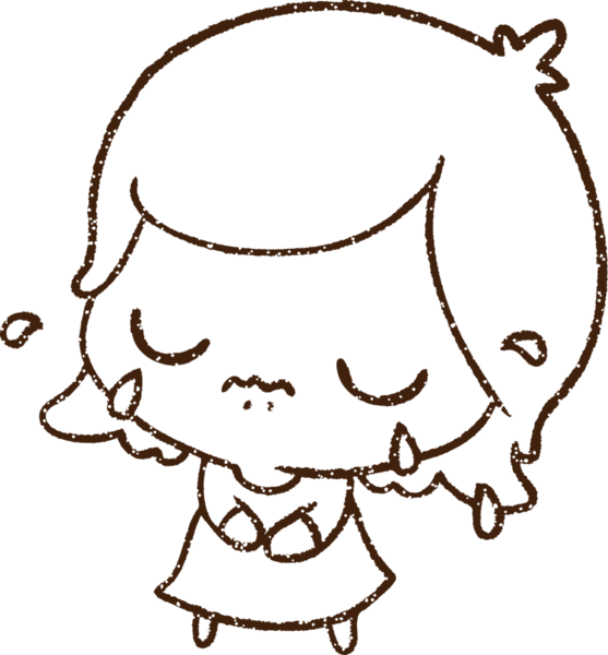 Ağlayan Kız Kömür Bir insan tarafından çizilmiş