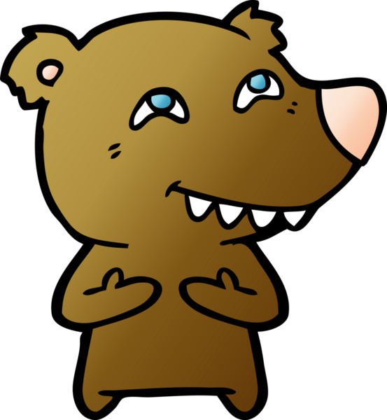 Bir insan tarafından çizilmiş bir çizgi film karakteri.