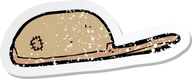 Bir insan tarafından çizilmiş bir çizgi film kapağının gerilimli çıkartması.