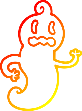 Bir insan tarafından çizilmiş ürkütücü bir karikatür çizimi.