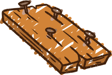 Bir insan tarafından çizilmiş Eski Plank Tebeşiri