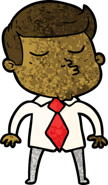 Bir insan tarafından çizilmiş karikatür mankeni adam.