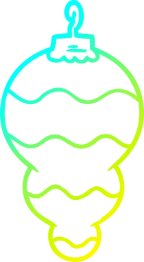 Bir insan tarafından çizilmiş bir çizgi filmin soğuk gradyan çizimi.