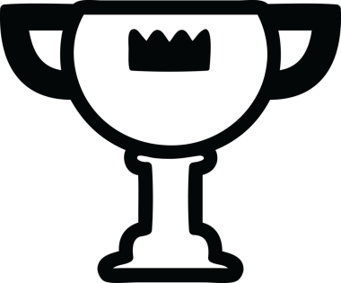 kupa ödülü simgesi bir insan tarafından çizildi