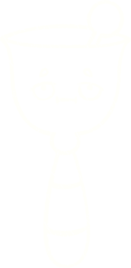 Bir insan tarafından çizilmiş el çanı tebeşiri.