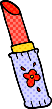 Bir insan tarafından çizilmiş karalama ruju.