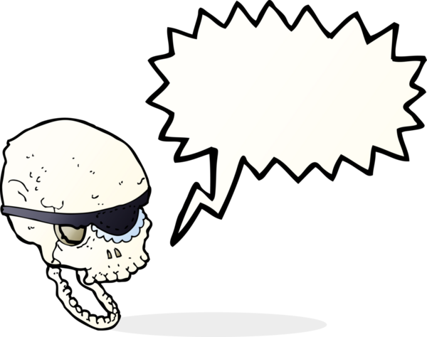 bir insan tarafından çizilmiş göz bandıyla çizilmiş garip bir kafatası.