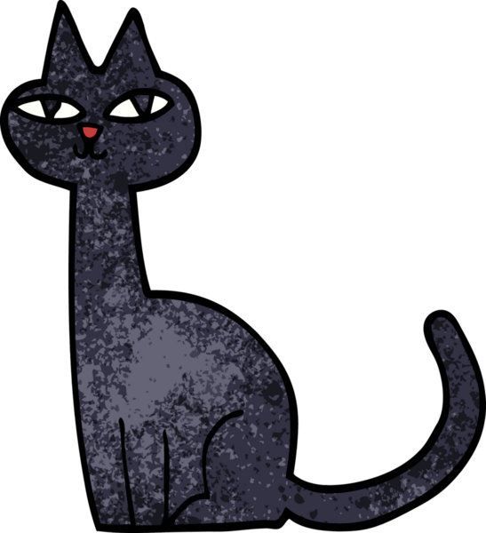 bir insan tarafından çizilmiş karalama kedisi