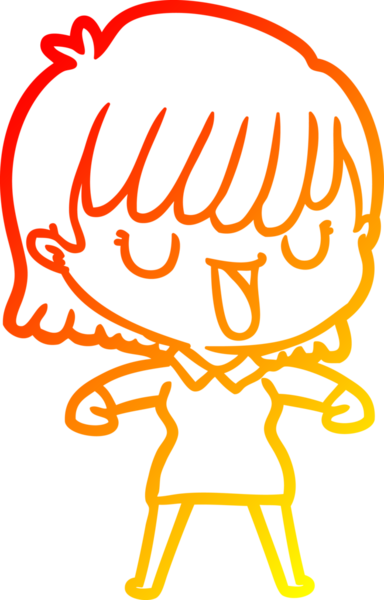 Bir insan tarafından çizilmiş bir karikatür kadın çizimi