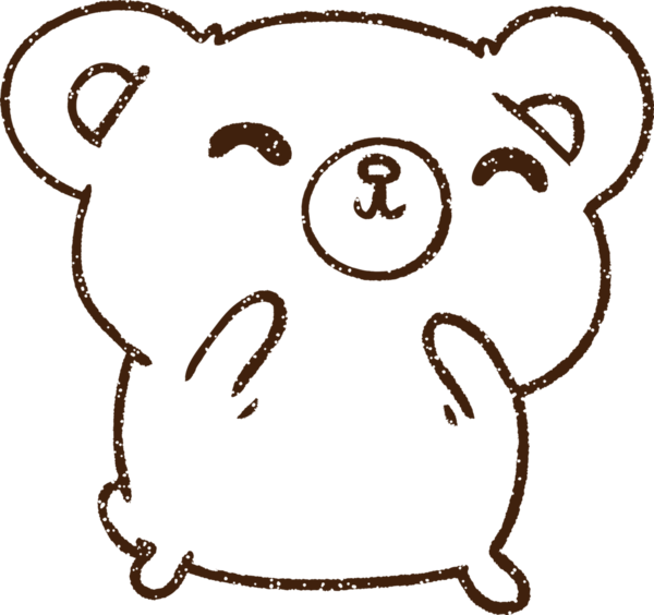 Bir insan tarafından çizilen Ayı Kömürü Çizimi