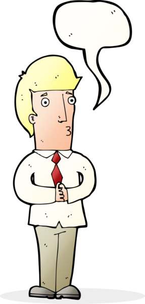 Bir insan tarafından çizilmiş konuşma balonlu sinirli bir adam.