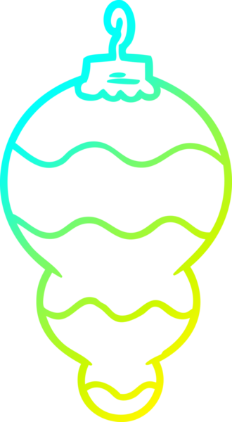 Bir insan tarafından çizilmiş bir çizgi filmin soğuk gradyan çizimi.