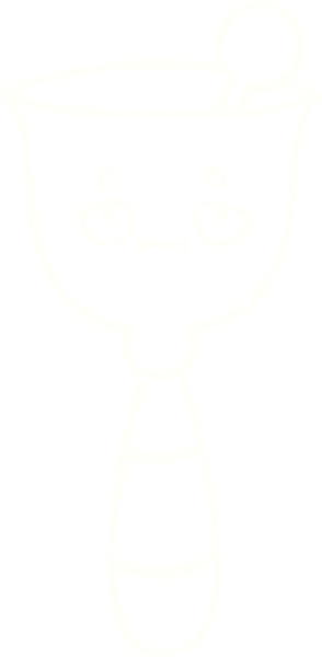 Bir insan tarafından çizilmiş el çanı tebeşiri.