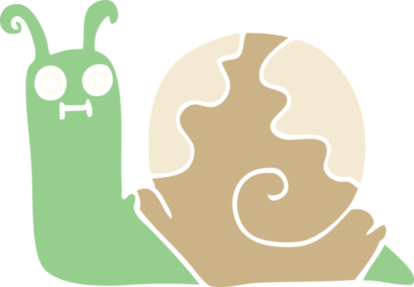 Bir insan tarafından çizilmiş karalama salyangozu.