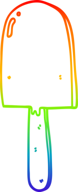 gökkuşağı gradyanı çizimi bir insan tarafından çizilmiş bir lolipop